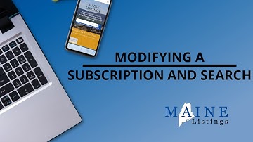 Modifying a Subscription and Search