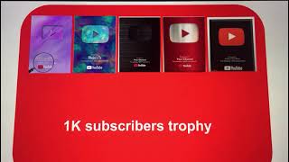All youtube play buttons comparison. #youtube #playbuttons  #comparison #viral #viralvideos