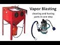 Vapor Honing Setup Harbor Freight 40 lb Sand Blast Cabinet Mods with Complete Parts List