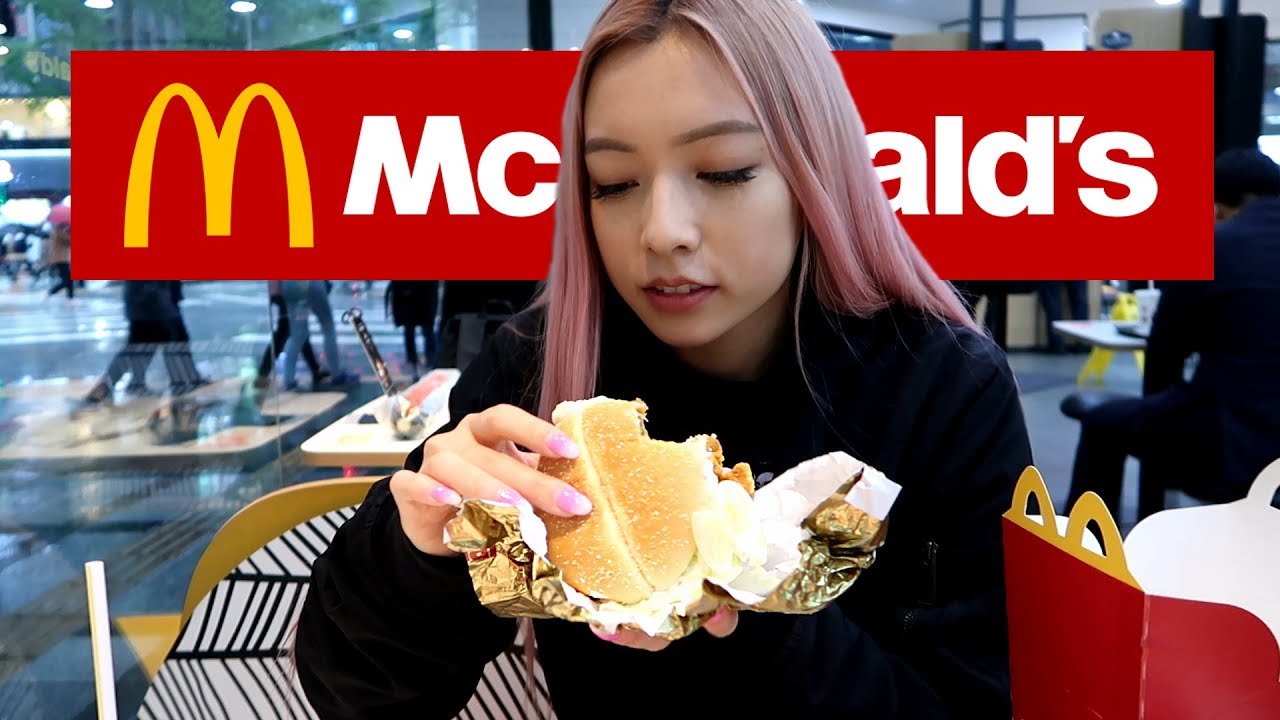 Eating Korean McDonalds ft. green pepper