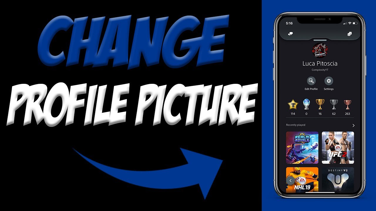 How To Change Profile Picture On Ps App Set Custom Profile Picture On Playstation App Youtube