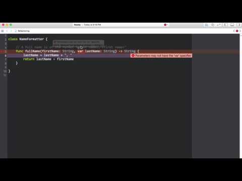 Remove Assignment to Parameter in Swift