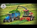 Заготовка кормов комбайнами КВК-800 (FS80 PRO), тракторы МТЗ-1221 с прицепами Ярославич ПС-12