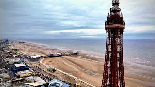 Blackpool Promenade | Drone Views in 4K