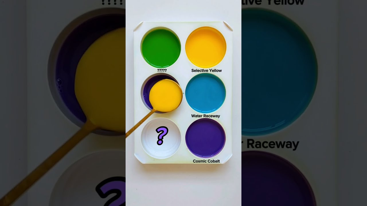 Guess The Mixed Colors D Easy To Hard Colormixing Paintmixing Guessthecolor