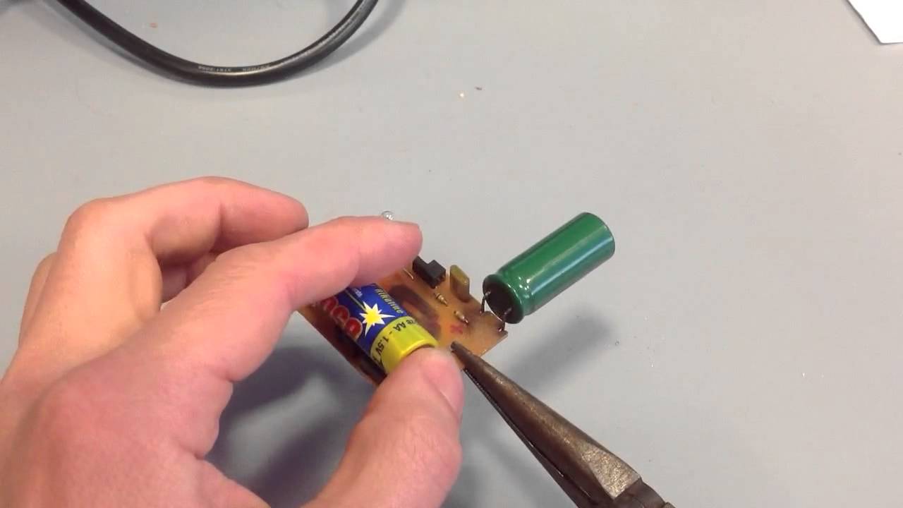 Discharging a capacitor from digital camera YouTube