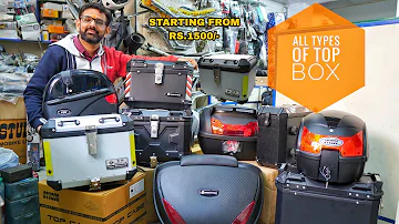 ALL TYPES OF TOP BOXES | Top rack Plate | Aluminium Top Box | Riding Accessories | Travel | Tuffwin