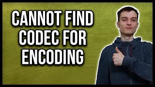 DaVinci Resolve 17 render job 1 failed cannot find appropriate codec for encoding the video frame
