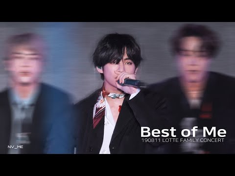 190811 LOTTE FAMILY CONCERT Best of Me 방탄소년단 뷔 FOCUS BTS V