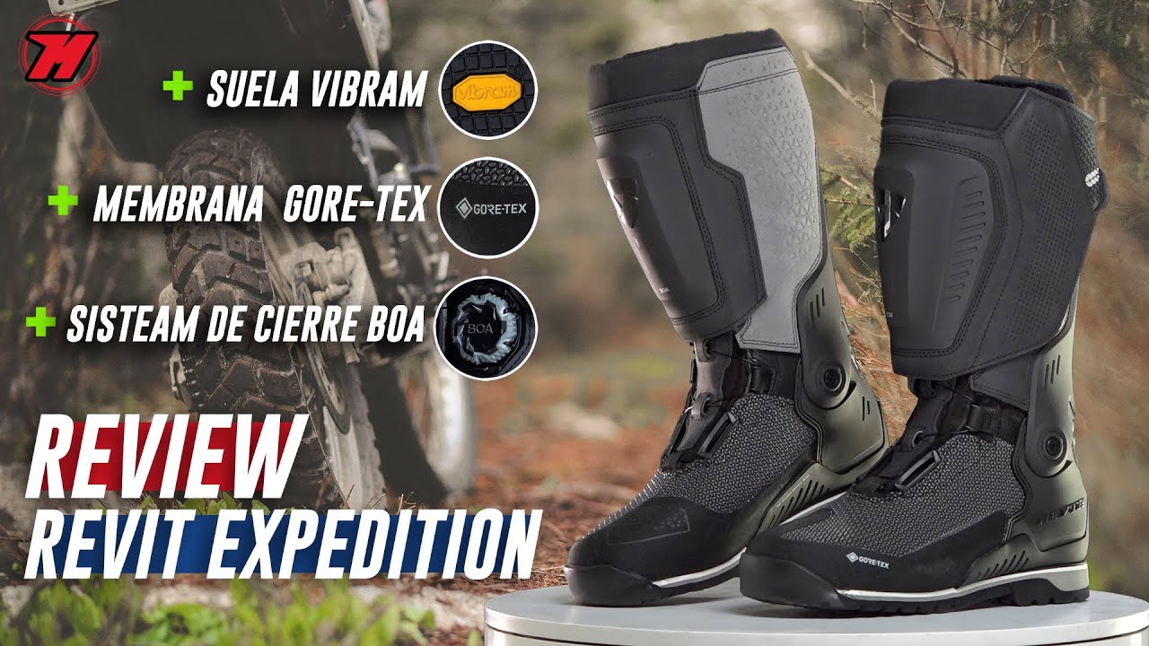 Review botas REVIT EXPEDITION Gore-tex, 🥾🏍️ mejores botas moto la aventura! ⛰️ - YouTube