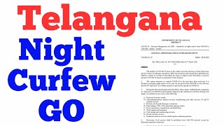 NIGHT CURFEW IN TELANGANA