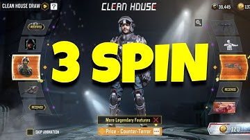TRYING 3 SPIN ON *NEW* CLEAN HOUSE DRAW | LEGENDARY PRICE COUNTER TERROR & J358 HEAVY HANDED | CODM