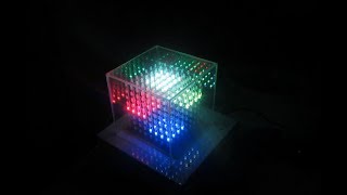 RGB LED CUBE  8x8x8 - VU METER
