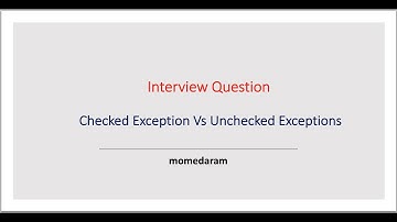 Difference between Checked Exceptions and Unchecked Exceptions In java?