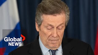 John Tory Delivers Final Remarks As Toronto Mayor It Breaks My Heart To Leave Full