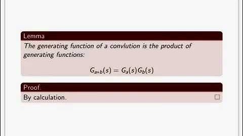 Generating Functions 10/22/12