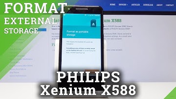 How to Format SD Card in PHILIPS Xenium X588 - Format External Storage