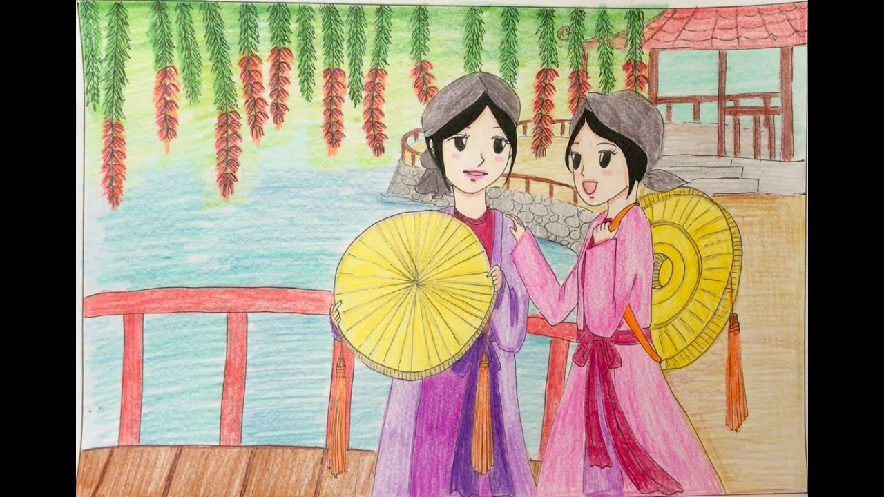 Vẽ tranh Lễ Hội quê hương  Hội Lim Mĩ thuật lớp 6 9  YouTube