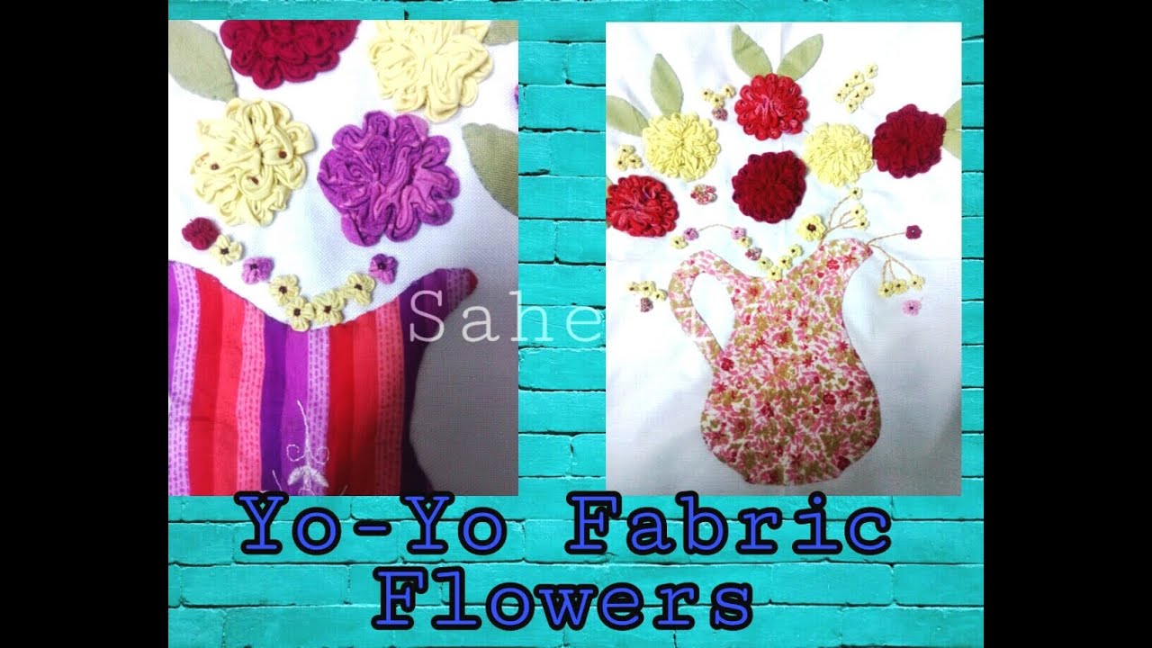 Fabric YoYo Tutorial I How to make Fabric Flowers yoyo flowers from