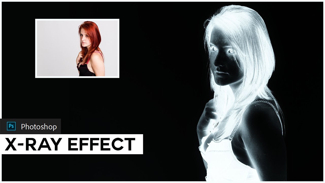 Photoshop Tutorial And Action X Ray Color Illusion Photo Effect Youtube