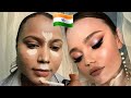 INDIAN 🇮🇳 BOMB🔥BRIDAL MAKEUP IN 5 MINUTES 😱 INDIAN BRIDAL MAKEUP TUTORIAL ✂️💉 REAL BRIDE