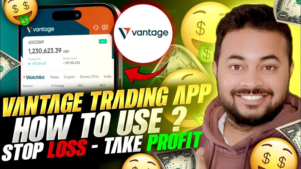 How To Use Vantage Trading App | Set Stop Loss & Take Profit | 