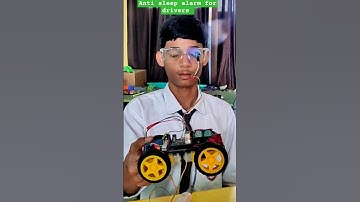 Anti sleep alarm for drivers , science project working model , Arduino programming #sensor #diy