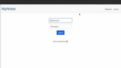 CS50 Final Project - MyNotes