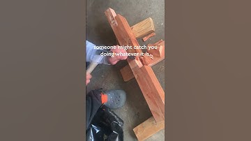 First Time with a Chisel for SOLID Work Bench... #woodworking  #chisel #handtools   #woodcraft #diy