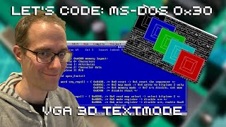 Let's Code MS DOS 0x30: VGA 3D Textmode