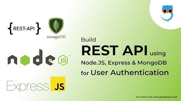 Rest API for Login & Registration Using Nodejs Express.js and MongoDB | Part 2 | Geekboots