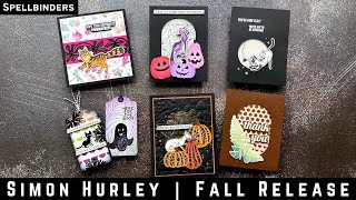 Fall & Halloween Cards & Tags w/ Simon Hurley | teamspellbinders neverstopmaking