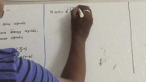 Signals & Systems - Energy & Power of Discrete time signals - working examples -1