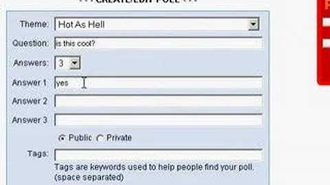 how to create a flash web poll for your Friendster Profile