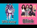 Bts vs blink   bts army  vs blackpink   delight sparklezz 