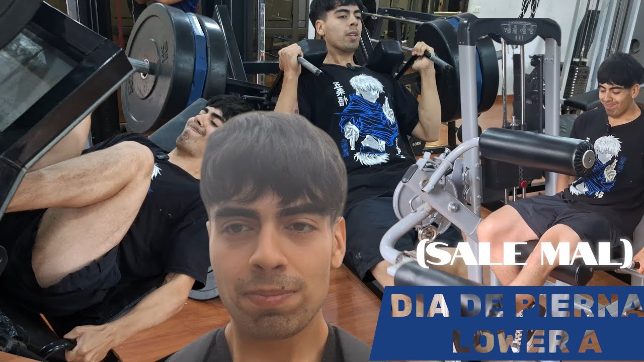 DIA DE PIERNA/LOWER A Y PRIMER ENTRENO DE PIERNA DEL AÑO (SALE MAL)