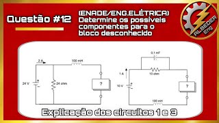 Questão 12 - (ENADE/ENG.ELÉTRICA) Determine os possíveis componentes p/ o bloco desconhecido Questão 12 - (ENADE/ENG.ELÉTRICA) Determine os possíveis componentes p/ o bloco desconhecido