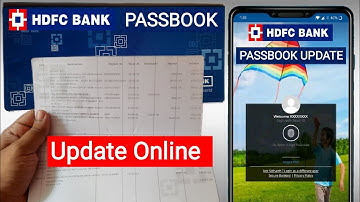 HDFC PASSBOOK UPDATE ONLINE | HDFC Bank Statement Download, How to download hdfc bank statement 2022