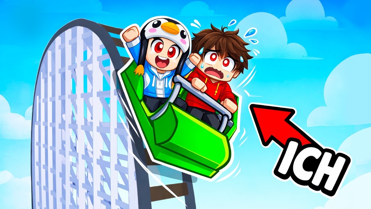 Wir Fahren HÖCHSTE ACHTERBAHN Runter In Roblox!