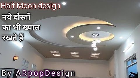 The Half Moon False Ceiling Design My Nw Viewers Drawing By ARpopDesign
