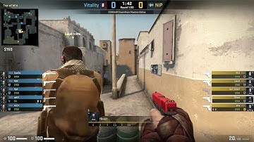 CS:GO POV Demo NiP f0rest (29/20) vs Vitality (de_dust2)