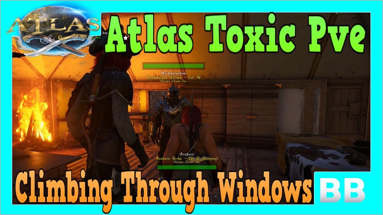 Atlas MMO Climbing Through Windows And Bording Ships Wilst In A Storm