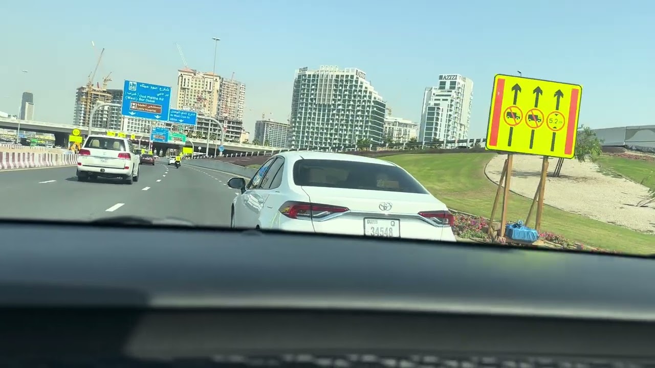 Dubai Drive Dash View 🚗 | Creek Harbour to Jaddaf | Calm City Drive UAE