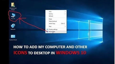 This Pc/My computer Desktop Icons missing? Add windows 10 desktop icon shortcuts - 2019