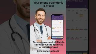 Declutter your shifts. Add notes, download, export & share. Try SimpleRotaMaker.app free now!