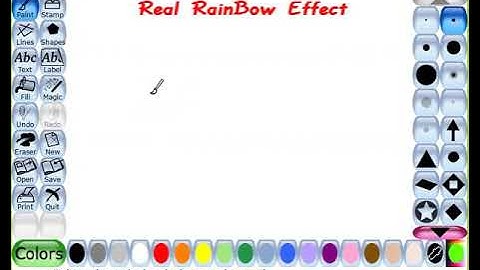 Real Rainbow effect  in Tux Paint