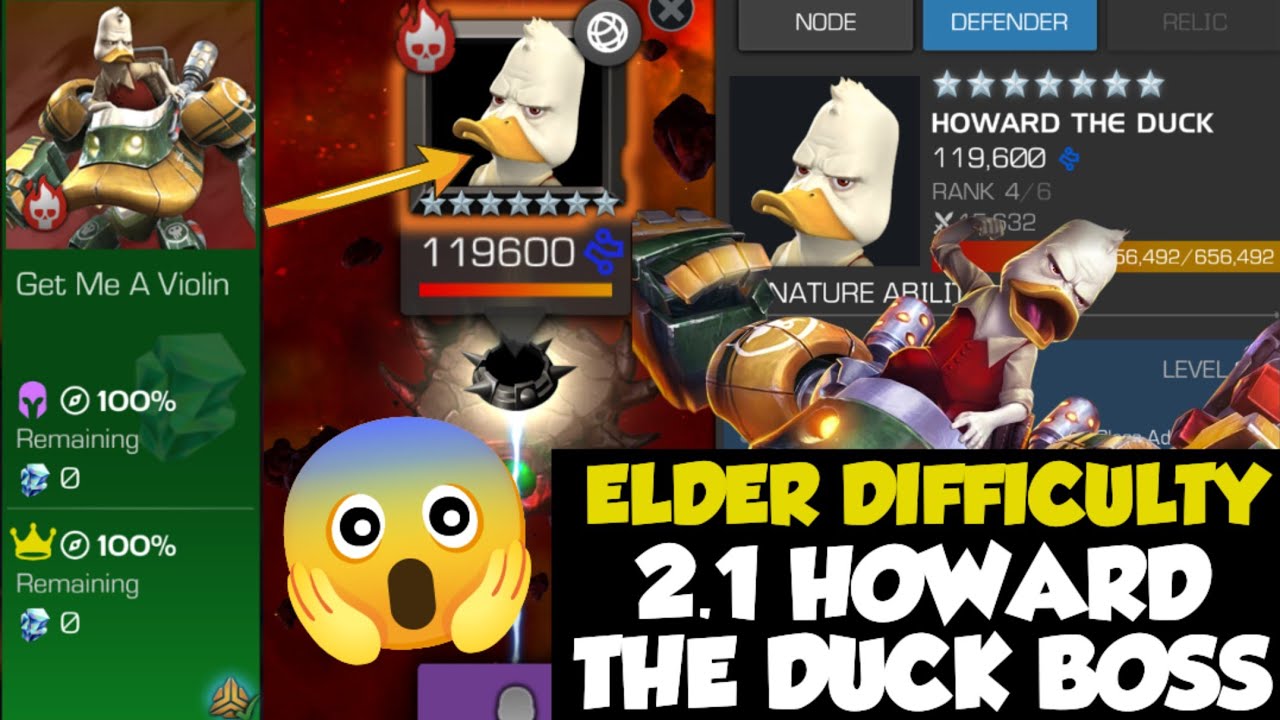 MCOC 2.1 JAN EQ ELDER DIFFICULTY & HOWARD THE DUCK BOSS AND PATH NODES EXPLANATION 