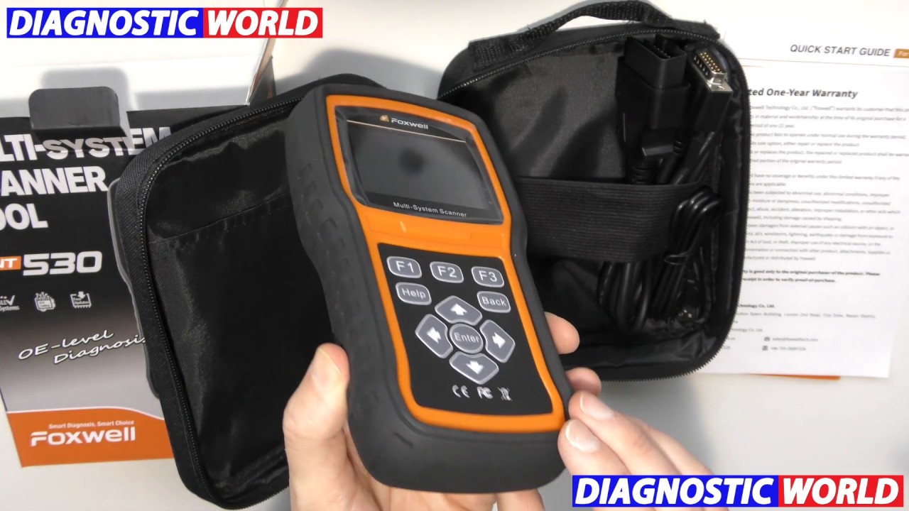 Foxwell NT530 Aston Martin OBD2 Code Reader Scanner Box Opening
