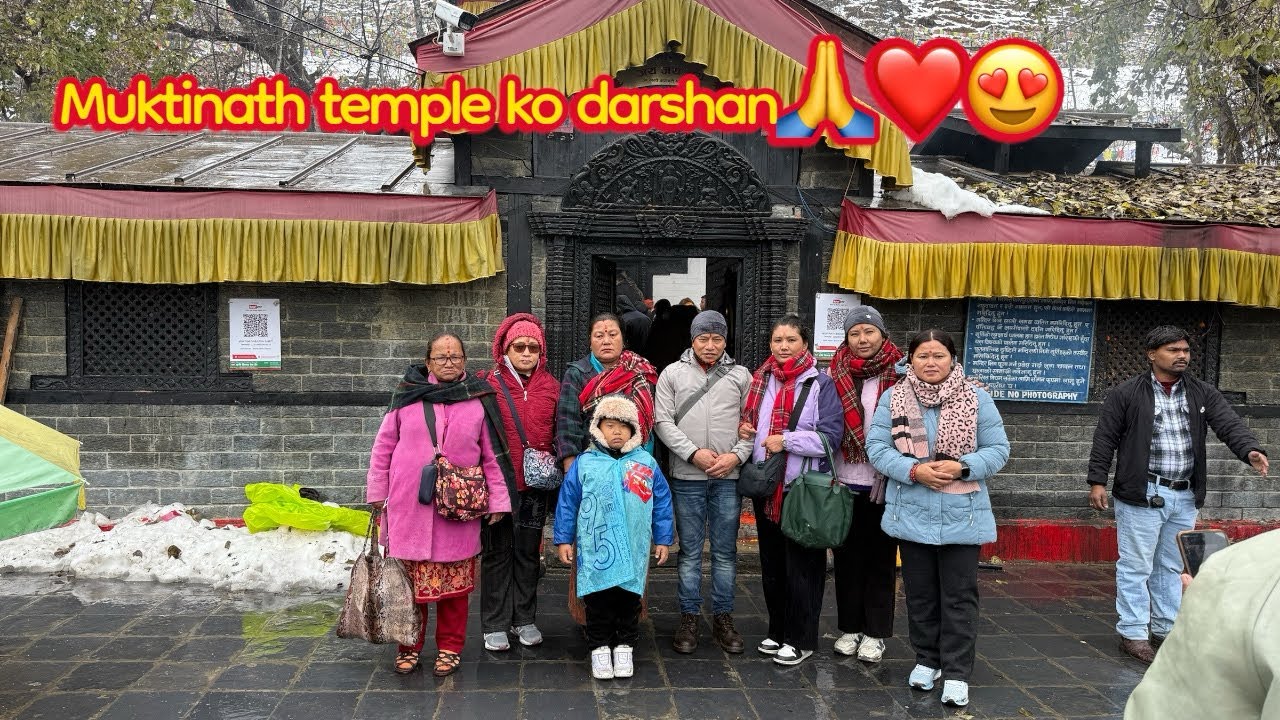 Muktinath temple ko darshan gardai garey ko awasta 🙏❤️🥰