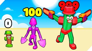 видео: ЭВОЛЮЦИЯ АРМИИ БОЛТИКОВ ВОИНОВ! Screw Man Run & Merge Master картинка: ЭВОЛЮЦИЯ АРМИИ БОЛТИКОВ ВОИНОВ! Screw Man Run & Merge Master